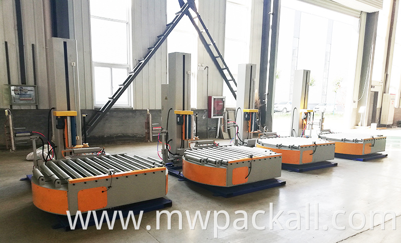 2 years warranty for machine high efficiency online pallet stretch film wrapping machine /automatic pallet wrapper